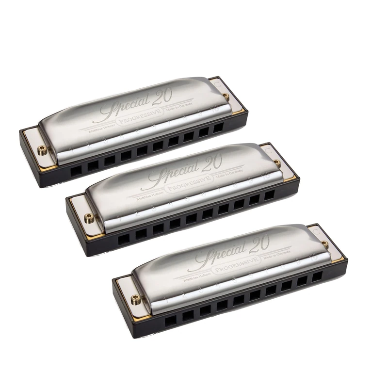 Hohner Special 20 Harmonica 3 Pack, A C G Major (M5601PP)