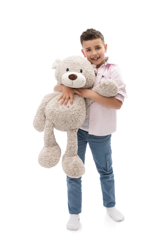 NICI Cuddly Toy Bear Finni 70 cm, Grey, Soft Plush Toy, Cute Stuffed Toy for Cuddling & Playing With, Great Gift Idea for Children and Adults, 62325