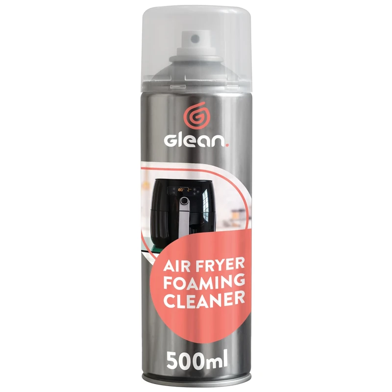 GLEAN Air Fryer Cleaner Spray | 500ml | Non-Caustic Kitchen Degreaser | BBQ Grill, Microwave & Hob Cleaner | Removes Baked-On Food & Stubborn Grease | For Daily & Weekly Cleaning
