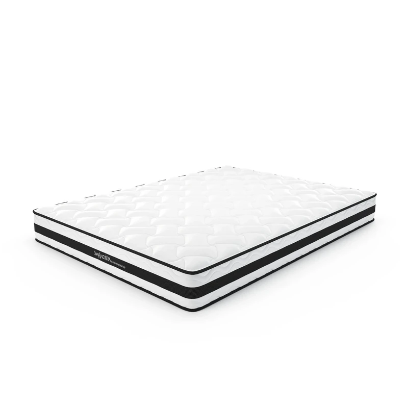 Home Source Bonnell Coil Quilted Mattress, 4ft Small Double, Medium Firmness, White
