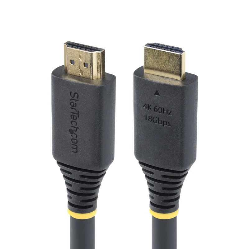 StarTech.com 10m (32.8ft) Active High Speed HDMI Cable, 4K 60Hz/1440p 144Hz, 18Gbps, UHD HDMI 2.0 Cord, TPE Jacket
