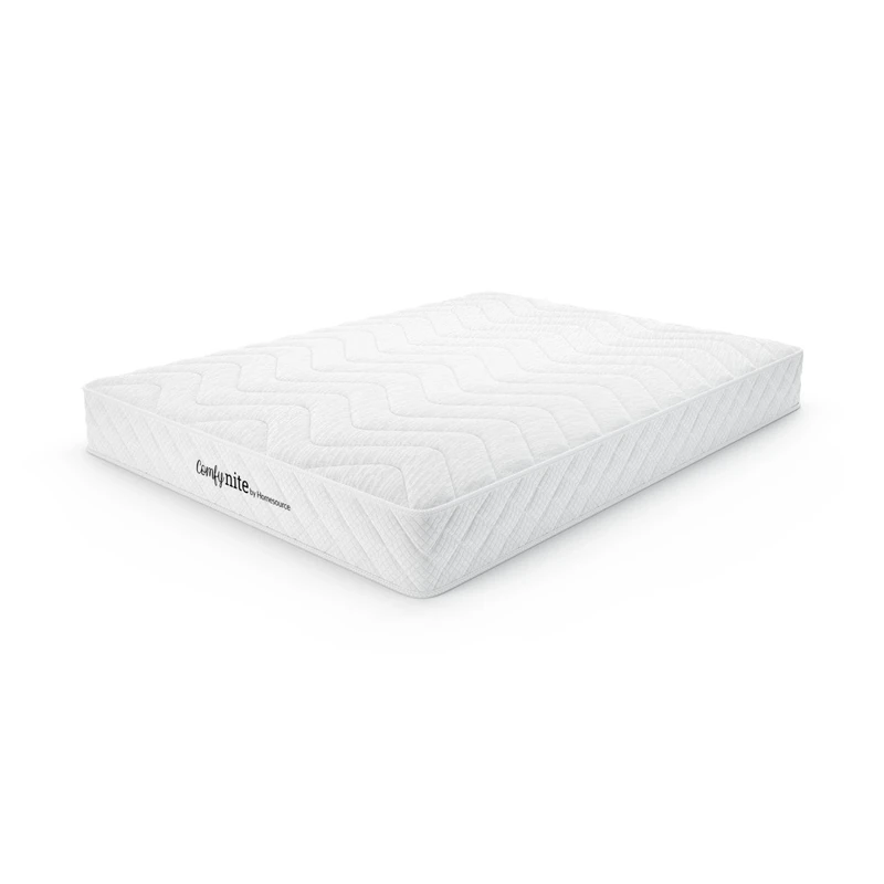 Home Source Bonnell Coil System Quilted Mattress, 5ft King Size, Medium Firmness, 17.5cm Deep, White