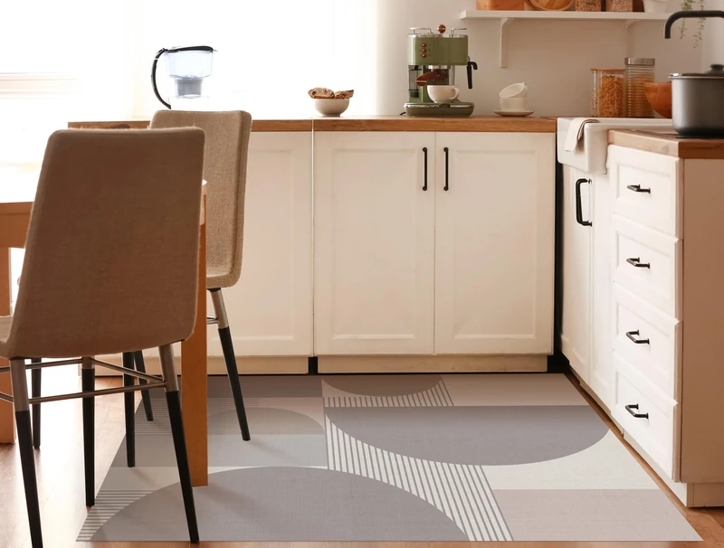 VINILIKO, Hermes Printed Vinyl Rug, Non-Slip PVC for Kitchen or Living Room, Washable, 160 x 230 cm