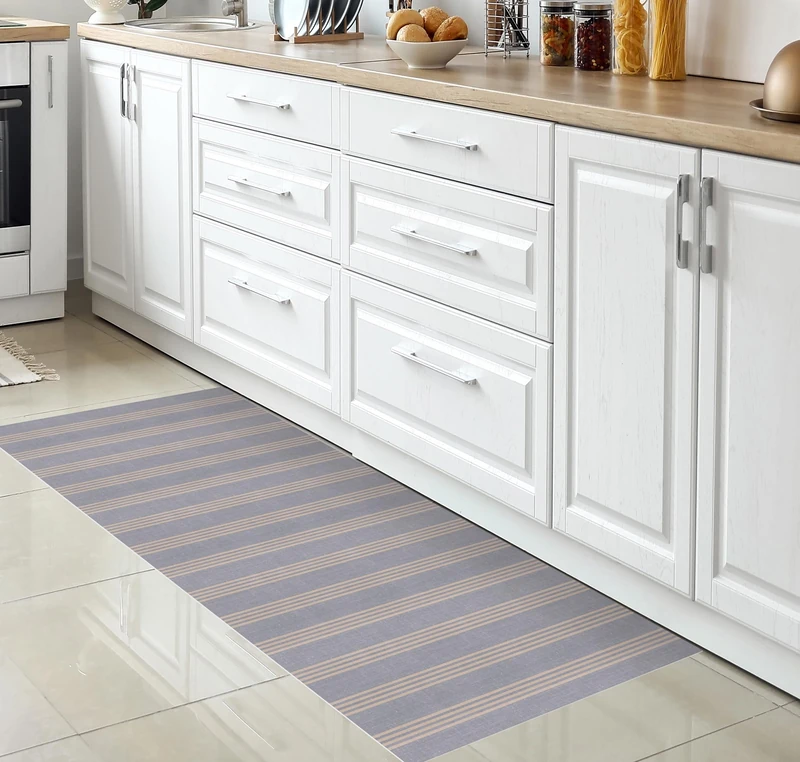 VINILIKO, Angelina Printed Vinyl Rug, Non-Slip PVC for Kitchen or Living Room, Washable, 80 x 300 cm