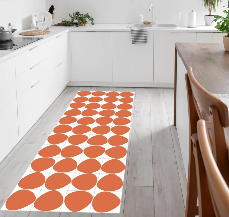 VINILIKO, Calypso Printed Vinyl Rug, Non-Slip PVC for Kitchen or Living Room, Washable, 160 x 230 cm