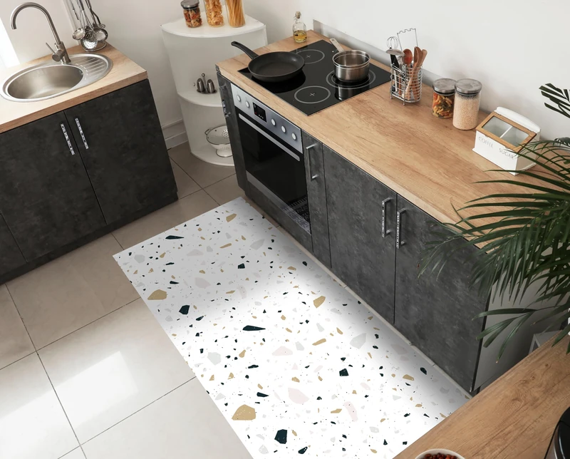 VINILIKO Rug, 2.8mm thick phthalate free vinyl, Multicoloured, 66x180 cm