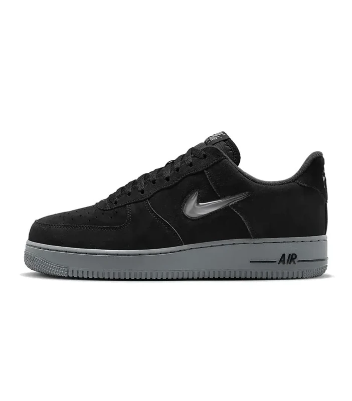 NIKE Air Force 1 Jewel Men's Trainers Sneakers HQ3827 (Black/Cool Grey 002) UK 10.5 (EU 45.5)