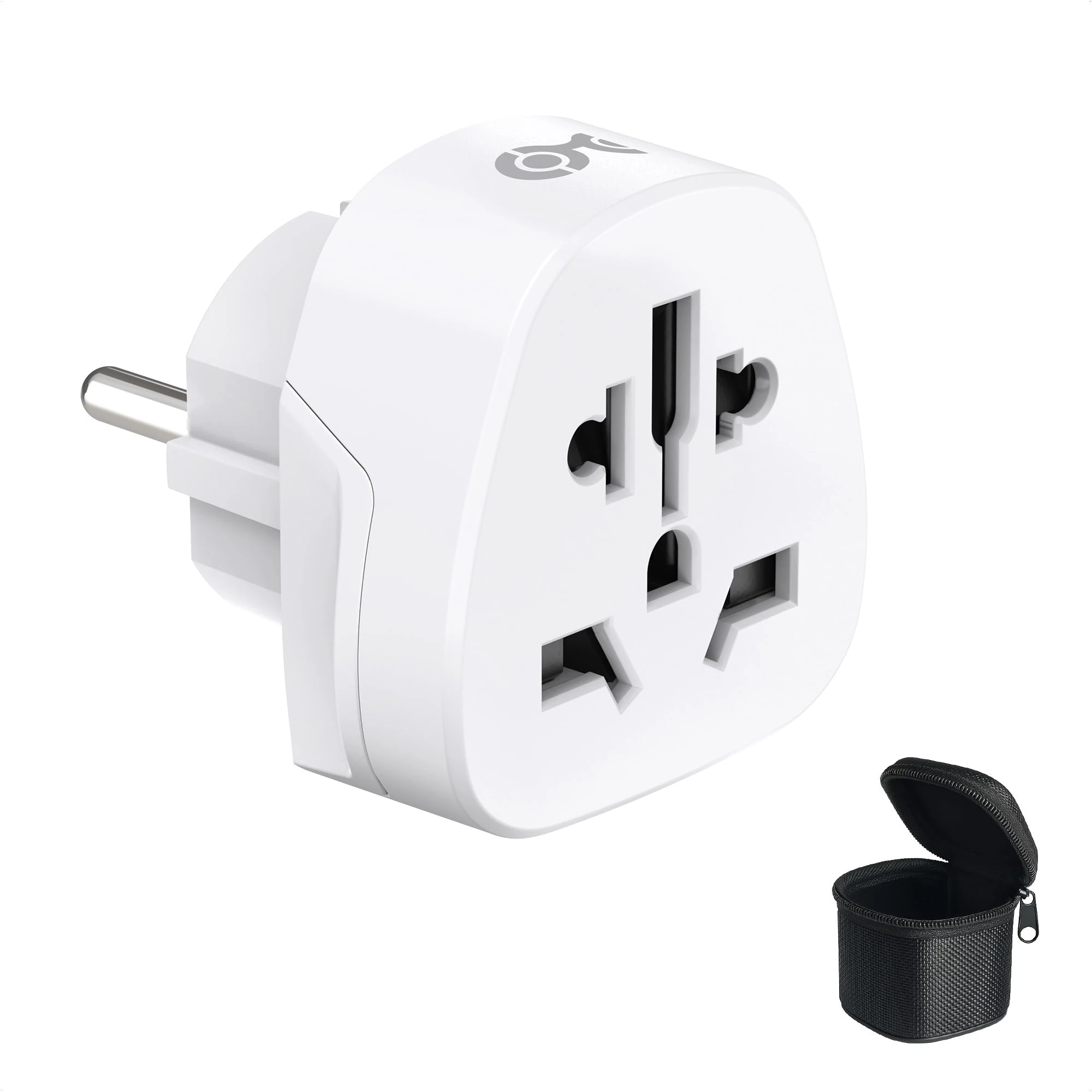 Cable Matters Universal Plug Adapter to Europe, World to EU Travel Adapter, Compatible with UK, USA, Australia, China, Japan Plugs for Use in Germany, France, Spain with Type E/F Sockets