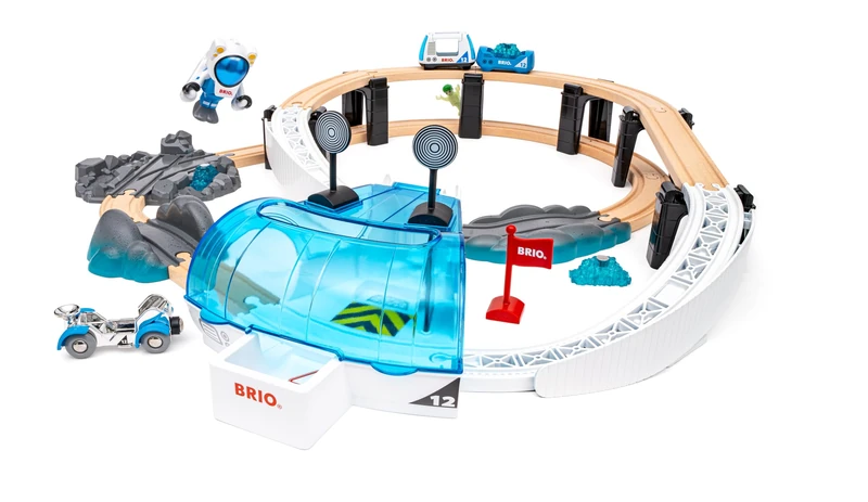 Ravensburger BRIO World - 36155 Space Station Set | Space-Themed Toy Train Set for Kids Aged 3 Years Up