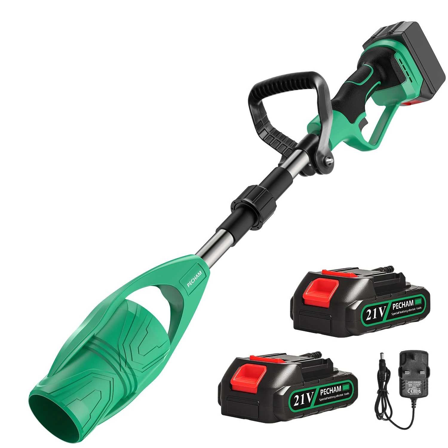 Cordless Leaf Blower, Collapsible Garden Leaf Blower Infinite speed Regulation, 520 CFM 180 MPH Battery Blower for Lawn Care, Snow, Leaves, Dust and Debris Removal