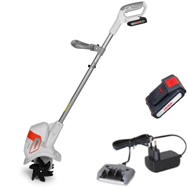 IKRA Cordless Ground Cutter IAMH 20, working width 19 cm, working depth up to 15.5 cm, running time max. 30 minutes, incl. battery & charger