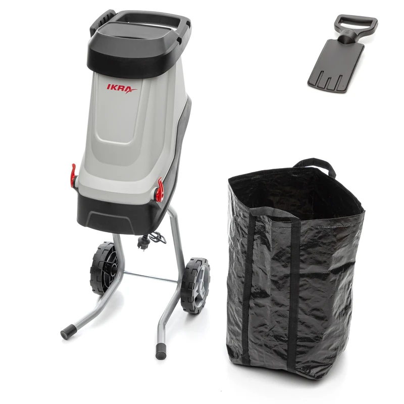 IKRA Electric Shredder IMH 2800, incl. Collection Bag 45l, 2800W, Durable reversing Blades