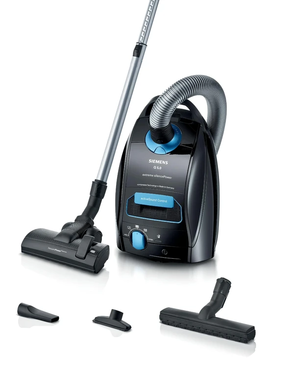 SIEMENS Q 5.0 VSQ5X1232, Vacuum Cleaner with Bag, Black - Image 1