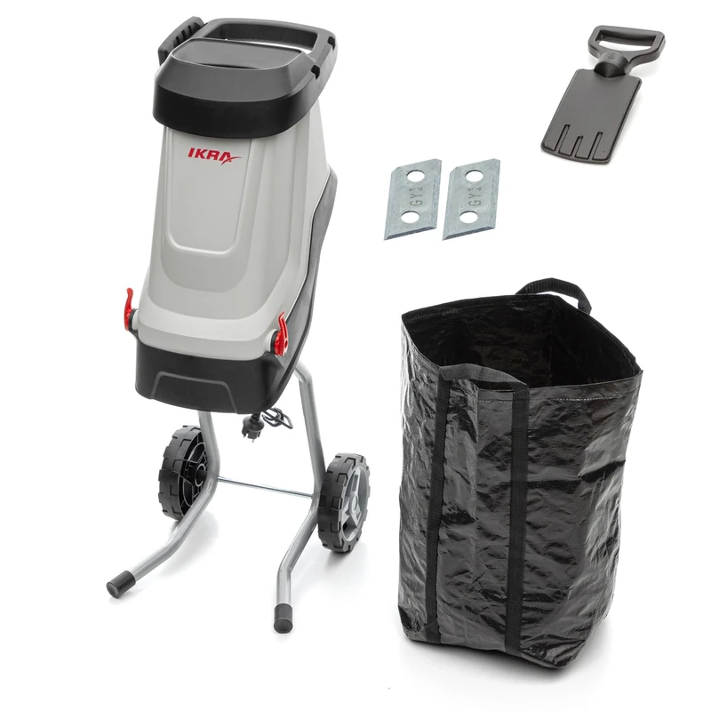 IKRA Electric Shredder IMH 2800, incl. Collection Bag 45l, 2800W, incl. 2X Additional inverting Blades