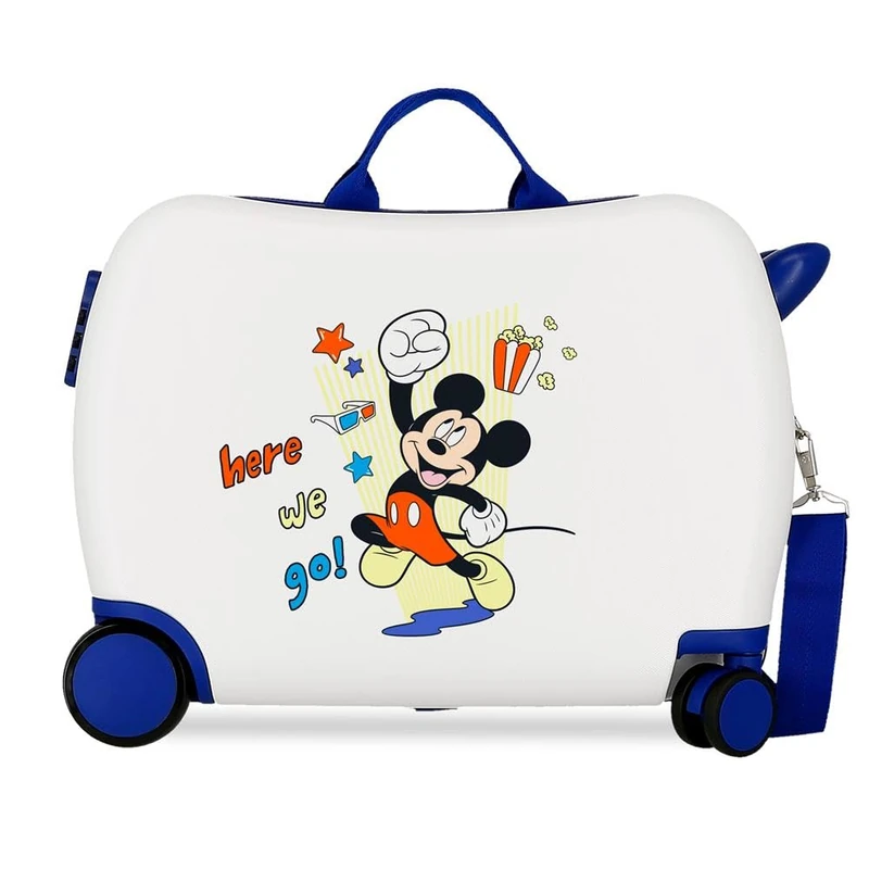 Disney Joumma Mickey & Minnie Children's Suitcase Multicoloured 50 x 38 x 20 cm Rigid 1.8 kg Combination Lock Side ABS 1.8 kg 38L Hand Luggage, Multicoloured, One Size, Children's Suitcase