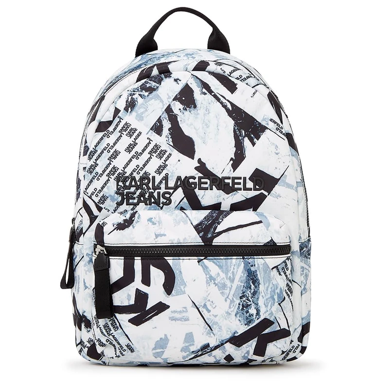 KARL LAGERFELD JEANS, Men's, Essential Nylon Backpack All Over Print, Multicolor, One size