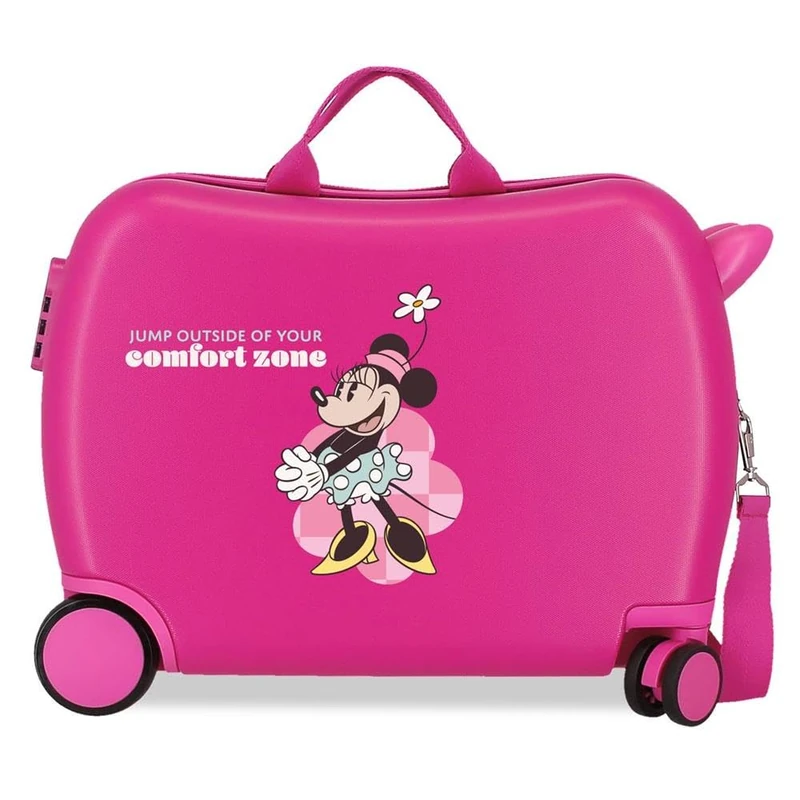 Disney Joumma Mickey & Minnie Children's Suitcase Multicoloured 50 x 38 x 20 cm Rigid 1.8 kg Combination Lock Side ABS 1.8 kg 38L Hand Luggage, Multicoloured, One Size, Children's Suitcase
