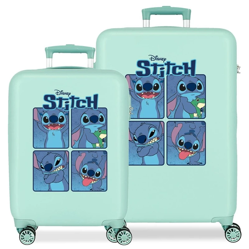 Disney Joumma Stitch Suitcase Set - Blue ABS Luggage Set