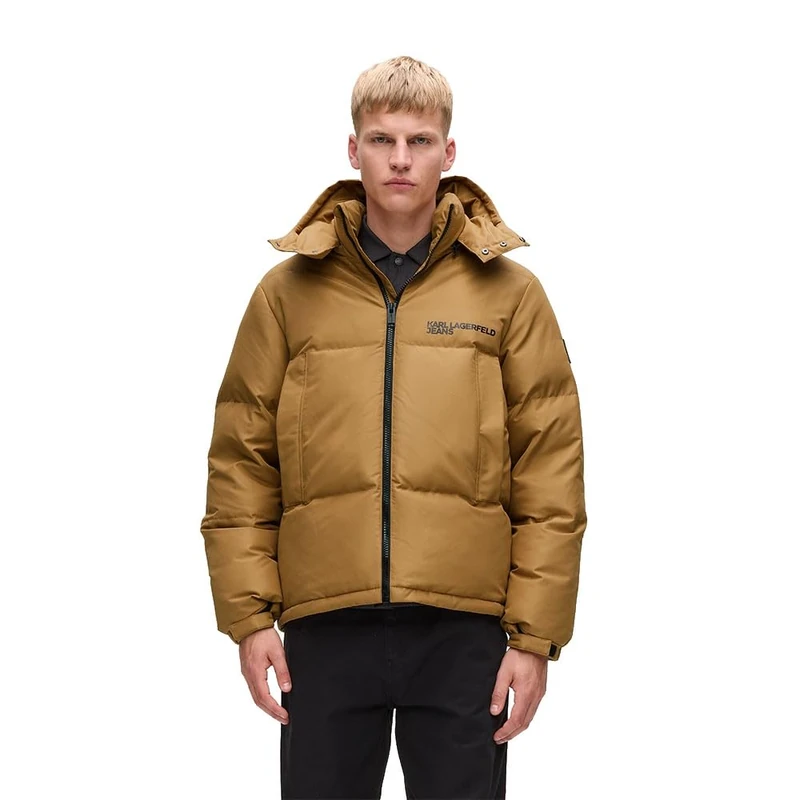 KARL LAGERFELD JEANS, Men's, Puffer, Regular Fit, Brown, S