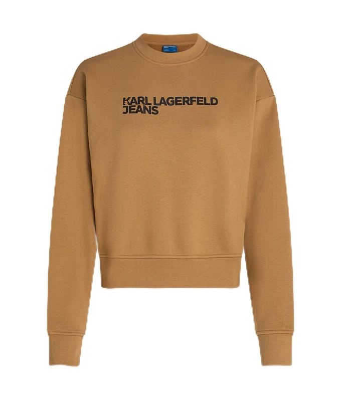KARL LAGERFELD JEANS, Women's, Essential Logo Sweat, Regular Fit, Brown, M