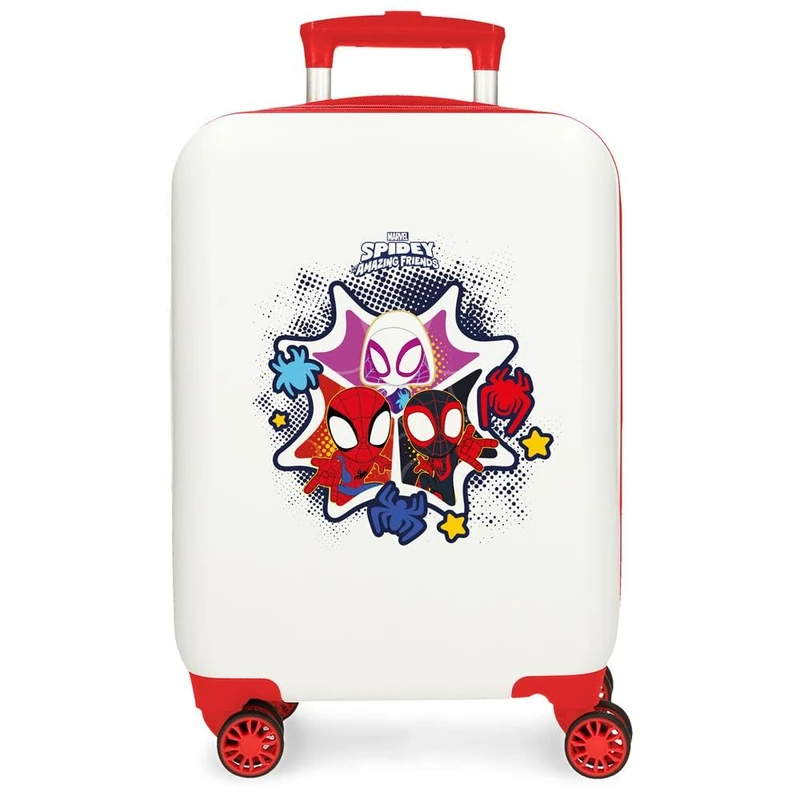 Marvel Joumma Team Spidey Cabin Suitcase White 33 x 50 x 20 cm Rigid 2 kg Combination Lock Side ABS 2 kg 33L Hand Luggage, White, One Size, Cabin Suitcase