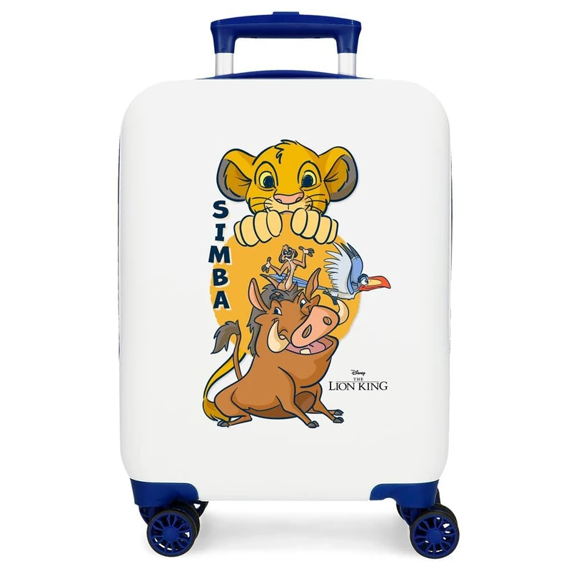 Joumma Disney The Lion King Cabin Suitcase White 33 x 50 x 20 cm Rigid 2 kg Combination Lock Side ABS 2 kg 33L Hand Luggage, White, One Size, Cabin Suitcase
