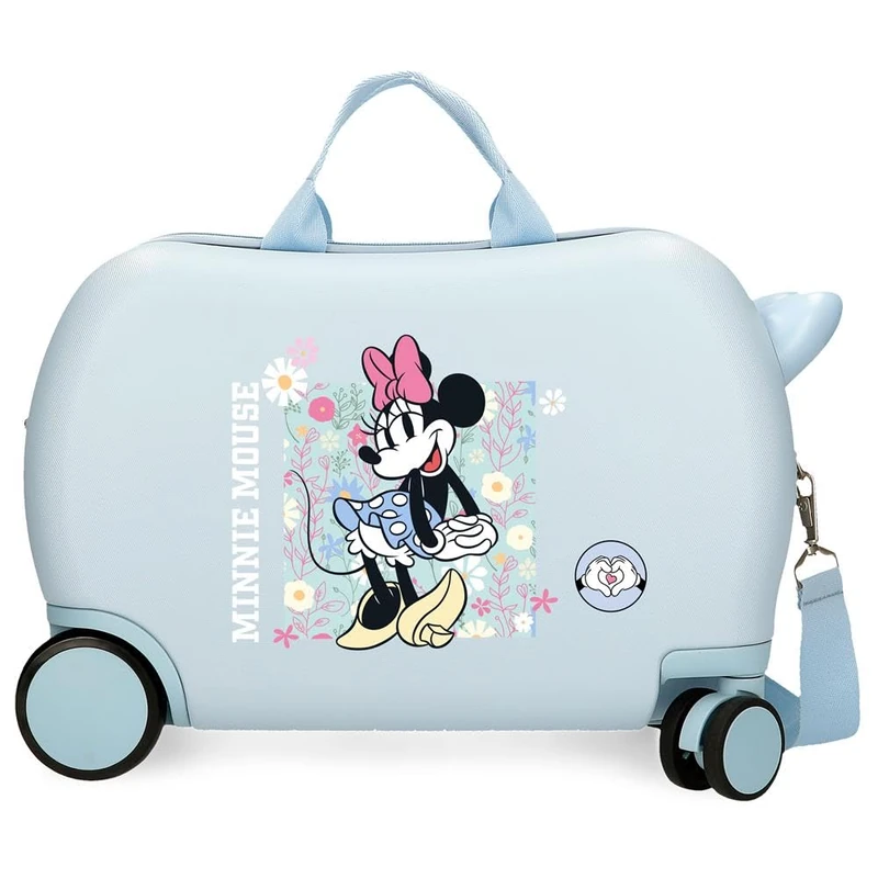 Joumma Disney Minnie Happy Children's Suitcase Blue 45 x 31 x 20 cm Rigid 1.8 kg Combination Lock Side ABS 1.8 kg 27.9L Hand Luggage, Blue, One Size, Children's Suitcase