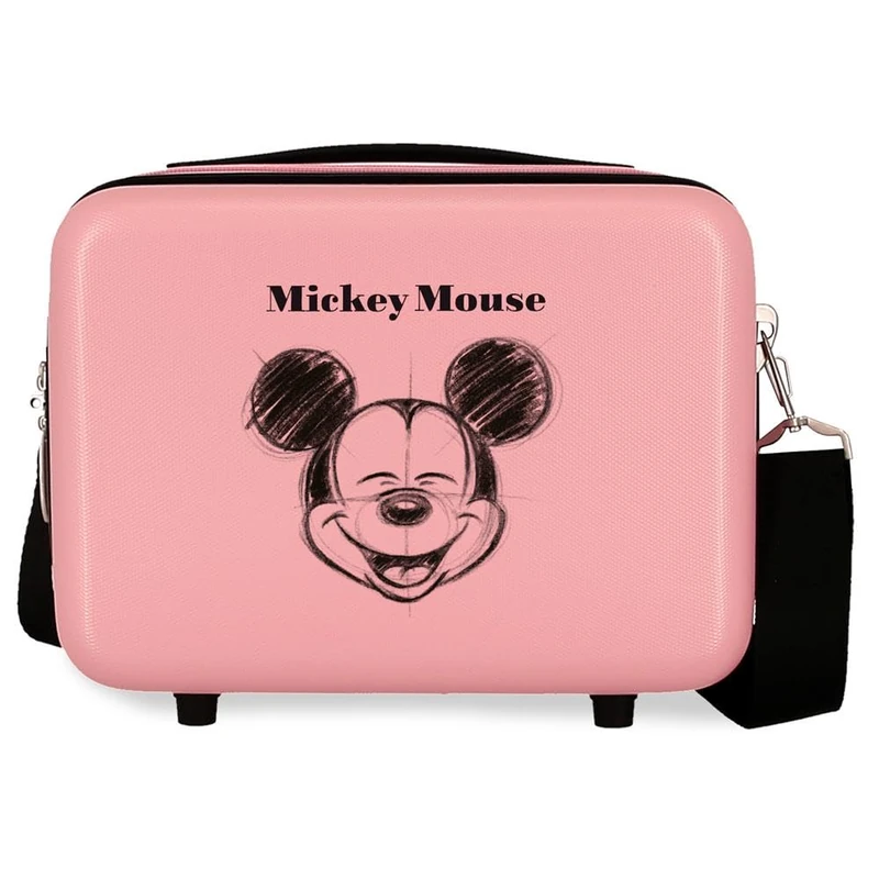 Disney Mickey Sketch Nececer Adaptable Pink 29x21x15cm Hard ABS 9.14L 0.8 kg, Pink, One Size, Nececer Adaptable