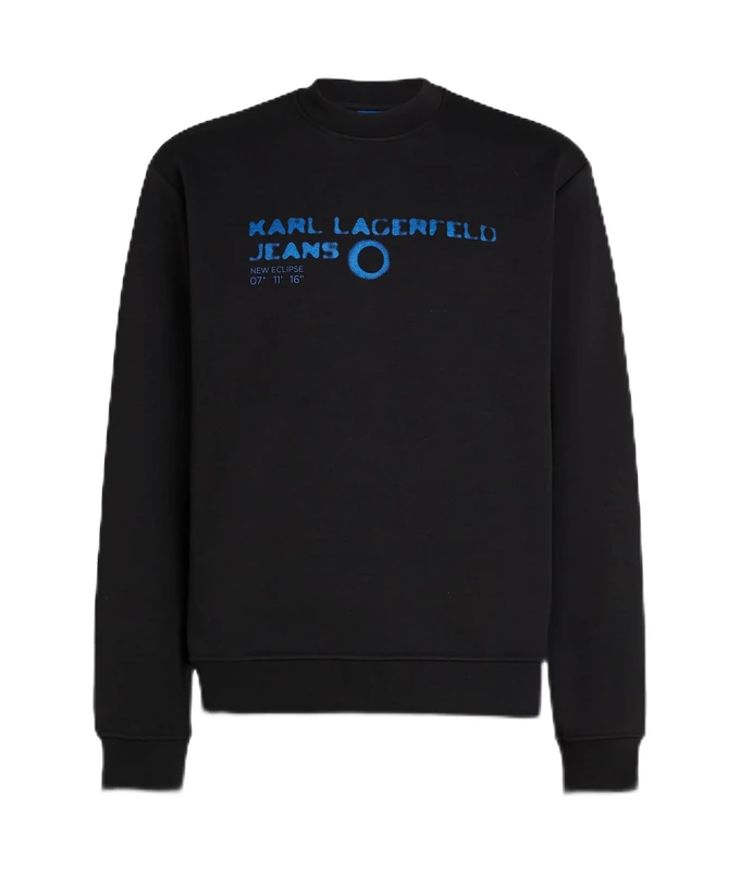 KARL LAGERFELD JEANS, Men's, Eclipse Logo Sweat, Regular Fit, Black, S