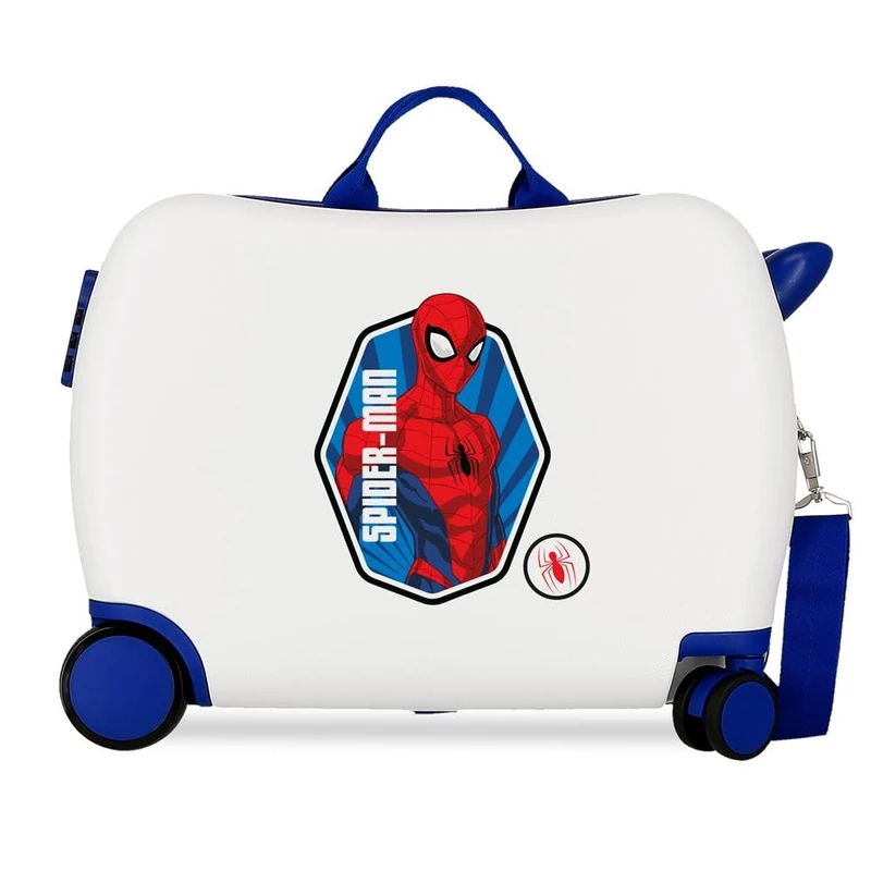 Joumma marvel Spiderman Geo Children's Suitcase White 50 x 38 x 20 cm Rigid 1.8 kg Combination Lock Side ABS 1.8 kg 38L Hand Luggage, White, One Size, Children's Suitcase