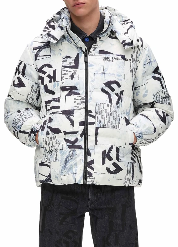 KARL LAGERFELD JEANS, Men's, Puffer, Regular Fit, Multicolor, M