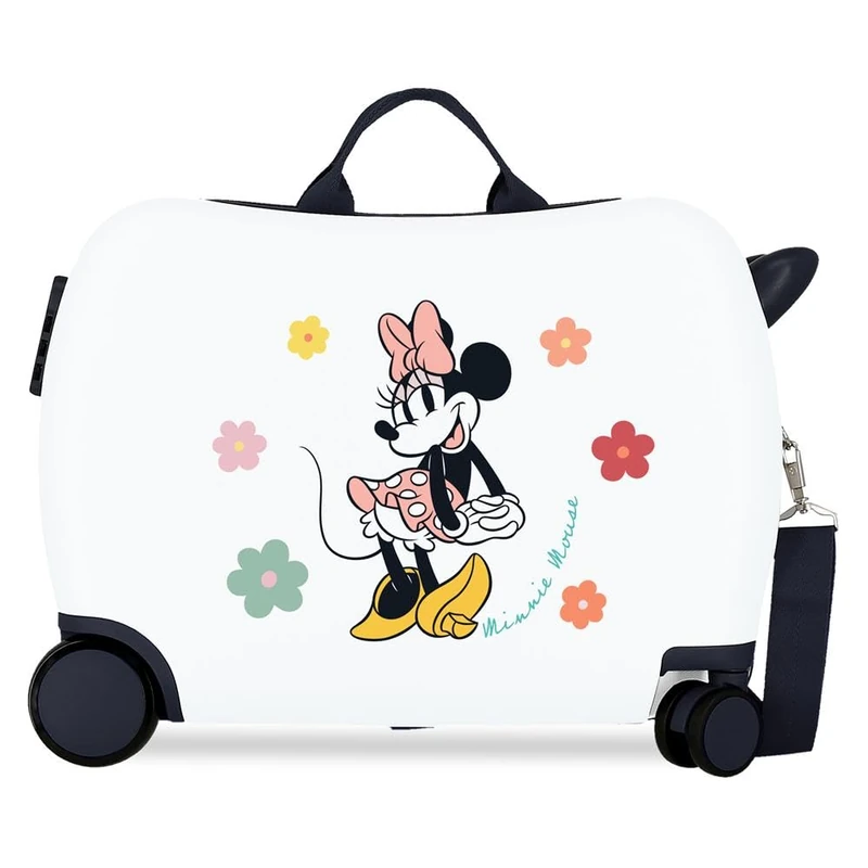 Joumma Disney Minnie & Friends Children's Suitcase White 50 x 38 x 20 cm Rigid 1.8 kg Combination Lock Side ABS 1.8 kg 38L Hand Luggage, White, One Size, Children's Suitcase