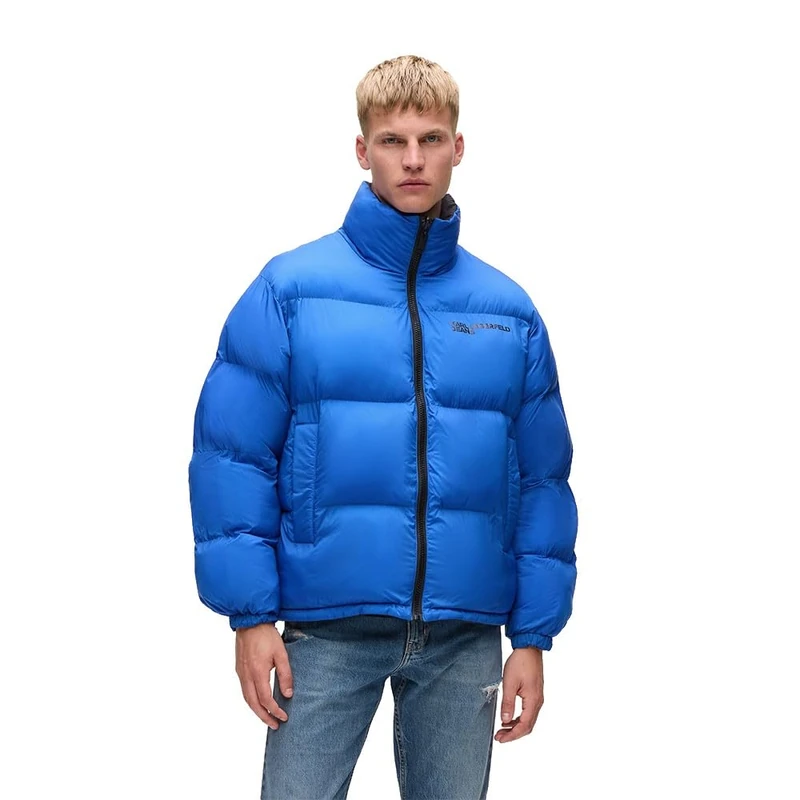 KARL LAGERFELD JEANS, Men's, Reversible Puffer, Regular Fit, Blue, XS