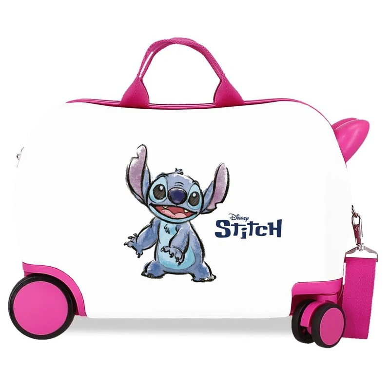 Disney Joumma Adorable Stitch Children's Suitcase White 45 x 31 x 20 cm Rigid 1.8 kg Combination Lock Side ABS 1.8 kg 27.9L Hand Luggage, White, One Size, Children's Suitcase