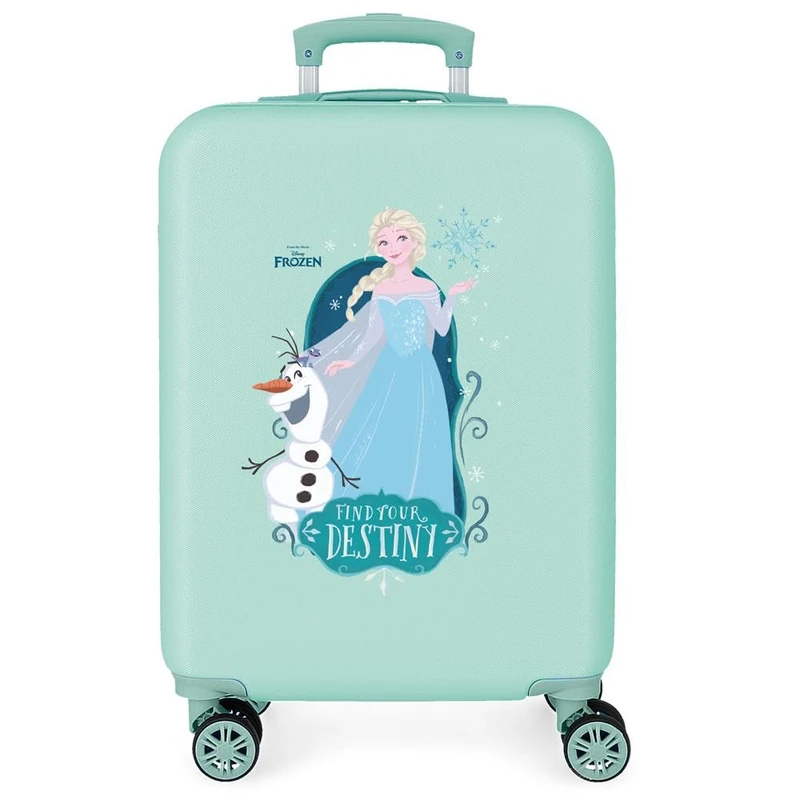 Disney Frozen Nature is Magical Children's Hard Case Combination Lock Side 4 Wheels Hand Luggage is Made of ABS, a Rigid and Lightweight Material., Magical, One Size, Suitcase