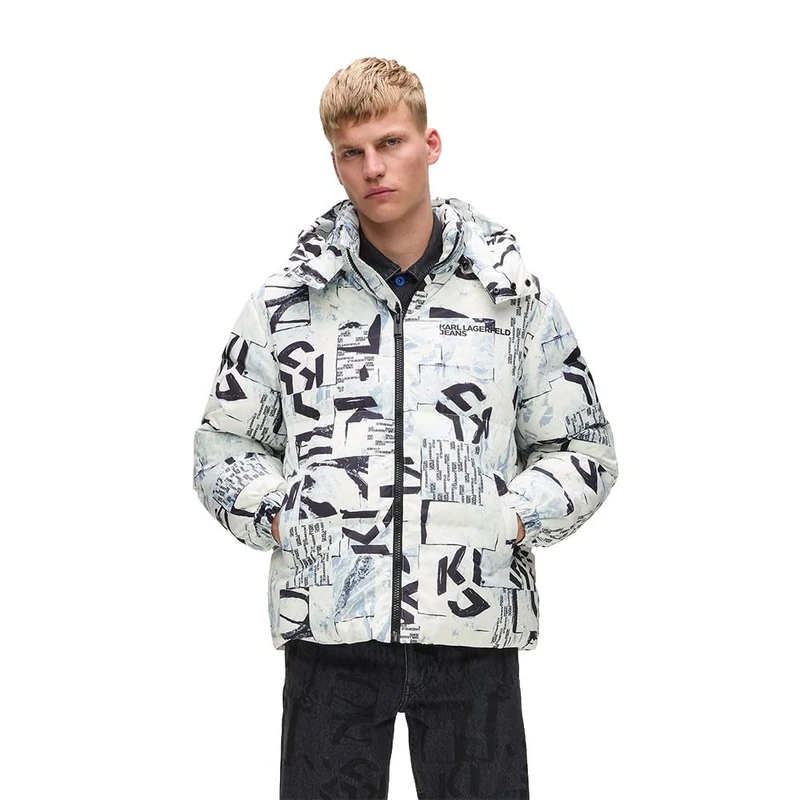 KARL LAGERFELD JEANS, Men's, Puffer, Regular Fit, Multicolor, XL - Image 1