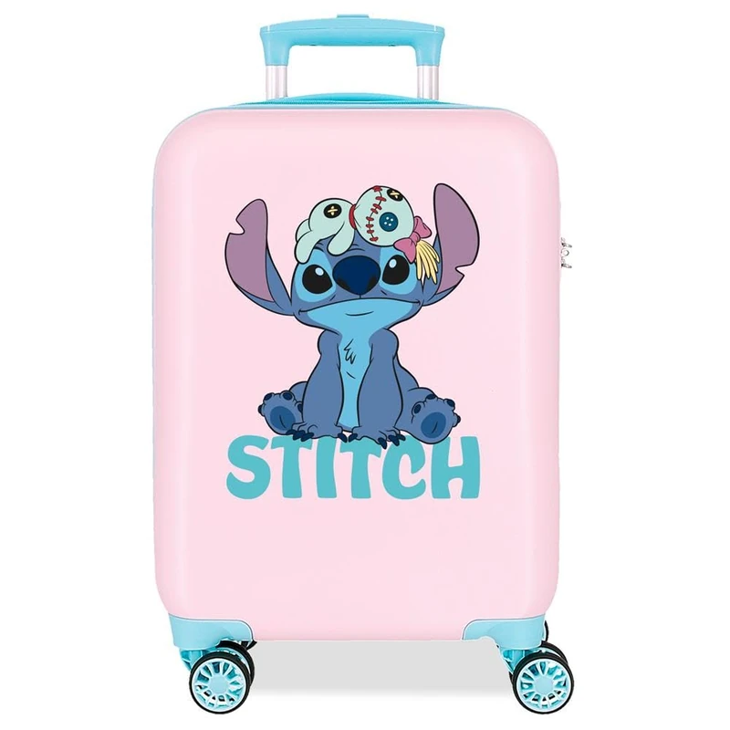 Disney Joumma Stitch Cabin Suitcase Pink 33 x 50 x 20 cm Rigid 2 kg Combination Lock Side ABS 2 kg 33L Hand Luggage, Pink, One Size, Cabin Suitcase