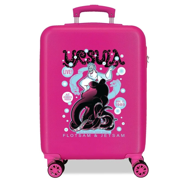 Joumma Disney Disney Villains Cabin Suitcase Pink 38 x 55 x 20 cm Rigid 2 kg Combination Lock Side ABS 2 kg 35L Hand Luggage, Pink, One Size, Cabin Suitcase