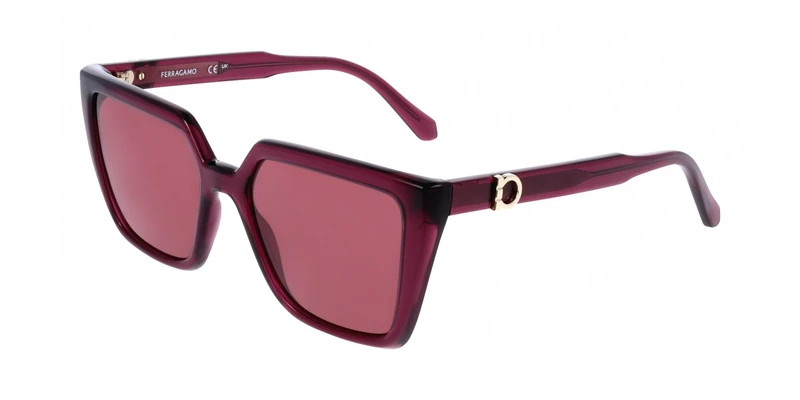 Ferragamo SF2058SE Transparent burgundy 54/17/140 WOMAN Sunglasses