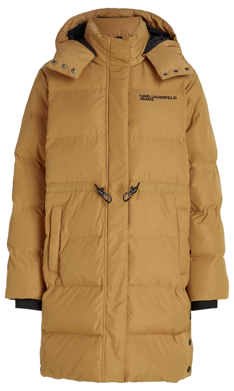 KARL LAGERFELD JEANS, Women's, Long Puffer, Regular Fit, Brown, S