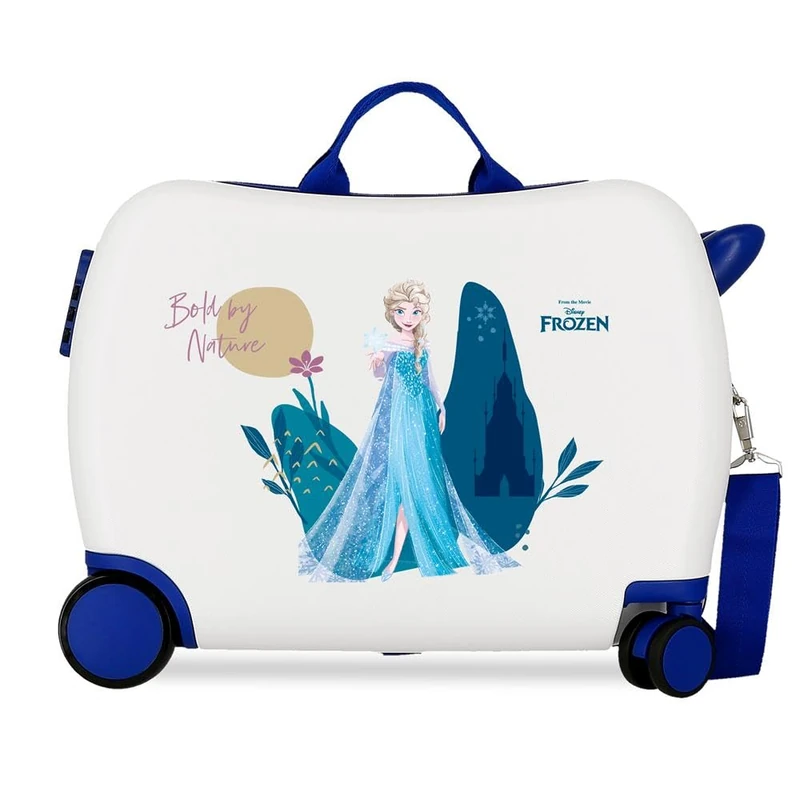 Disney Joumma Nature is Magical – Frozen II Children's Suitcase White 50 x 38 x 20 cm Rigid 1.8 kg Combination Lock Side ABS 1.8 kg 38L Hand Luggage, White, One Size, Children's Suitcase