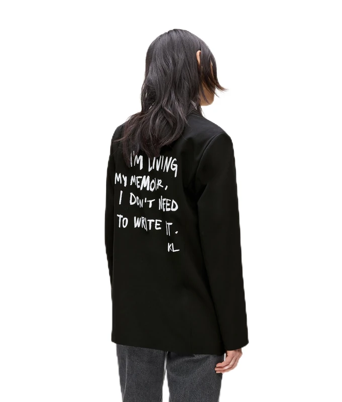 KARL LAGERFELD JEANS, Women's, Karl Blazer, Regular Fit, Black, M