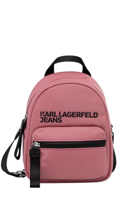 KARL LAGERFELD JEANS, Women's, Essential Nylon Mini Back Pack Crossbody, Pink, One size