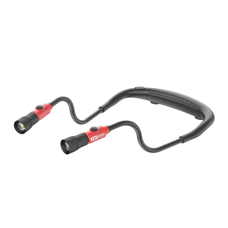 KS TOOLS - 550.1310F - Neck lamp - Powerful LED Light - Rechargeable Neck Strap 400 lumens
