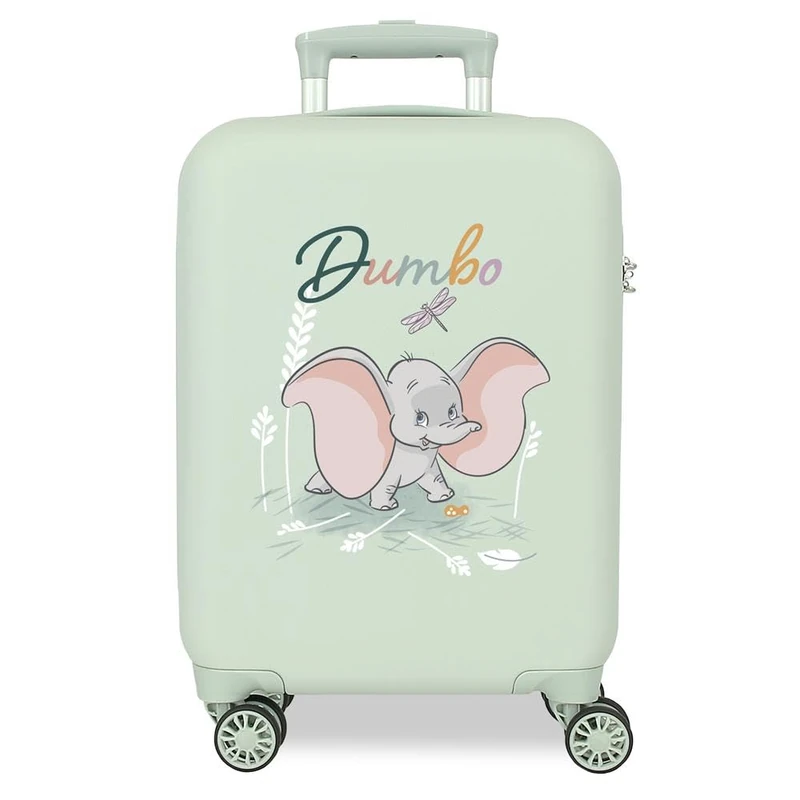 Joumma Disney Dumbo Cabin Suitcase Green 33 x 50 x 20 cm Rigid 2 kg Combination Lock Side ABS 2 kg 33L Hand Luggage, Green, One Size, Cabin Suitcase