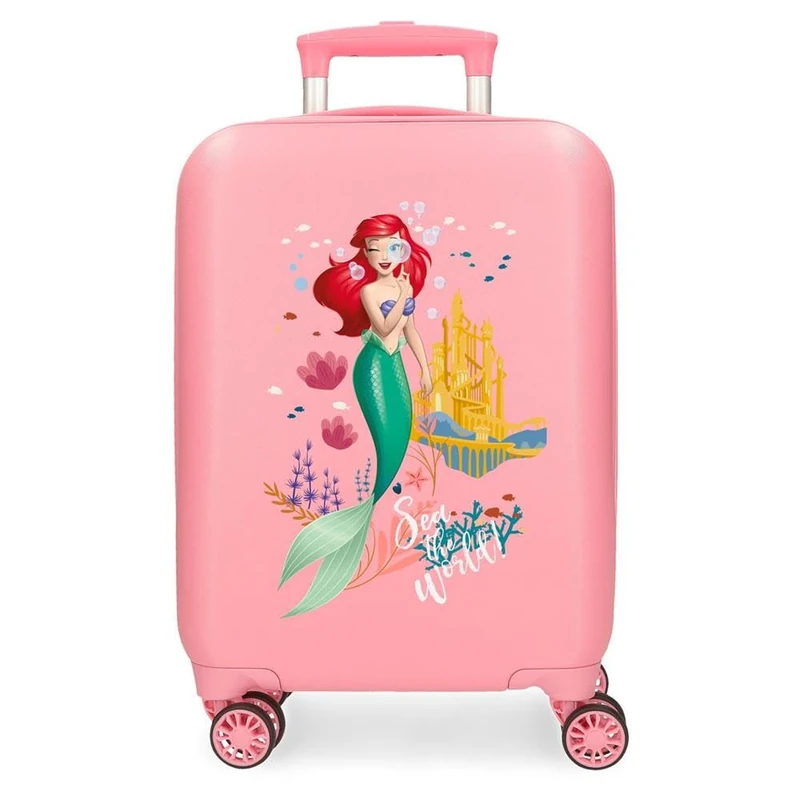 Joumma Disney Princess Cabin Suitcase Pink 33 x 50 x 20 cm Rigid 2 kg Combination Lock Side ABS 2 kg 33L Hand Luggage, Pink, One Size, Cabin Suitcase