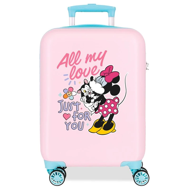 Disney Joumma Mickey & Minnie Cabin Suitcase Multicolor 33 x 50 x 20 cm Rigid 2 kg Combination Lock Side ABS 2 kg 33L Hand Luggage, Multicoloured, One Size, Cabin Suitcase