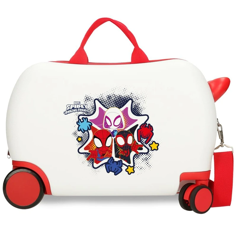Joumma Marvel Team Spidey Children's Suitcase White 45 x 31 x 20 cm Rigid 1.8 kg Combination Lock Side ABS 1.8 kg 27.9L Hand Luggage, White, One Size, Children's Suitcase