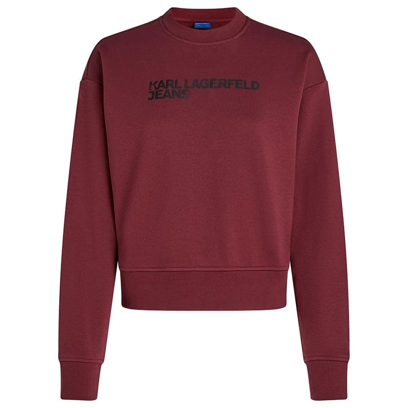 KARL LAGERFELD JEANS, Women's, Essential Logo Sweat, Regular Fit, Purple, XL