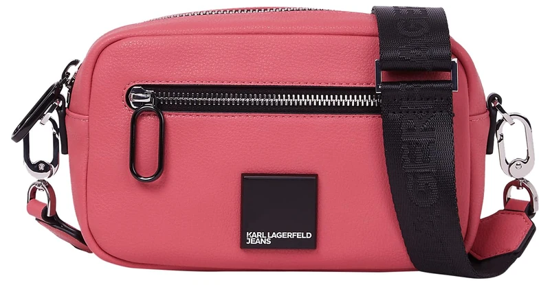 KARL LAGERFELD JEANS, Women's, Box Logo Soft Camera Bag, Pink, One size
